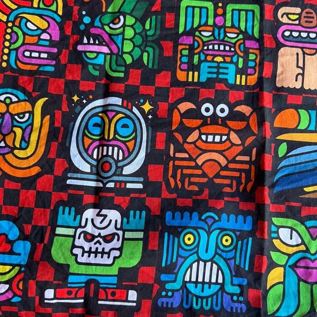 TOPANGA accessory ワンウォッシュコットンバンダナ　lots of characters　50cm×50cm　アクセサリー　バンダナ　小物　ランチクロス　ハンカチ |  | 05