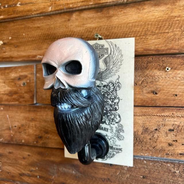 スカルフック ホワイト×ブラック 雑貨 鉄雑貨 レジン フック