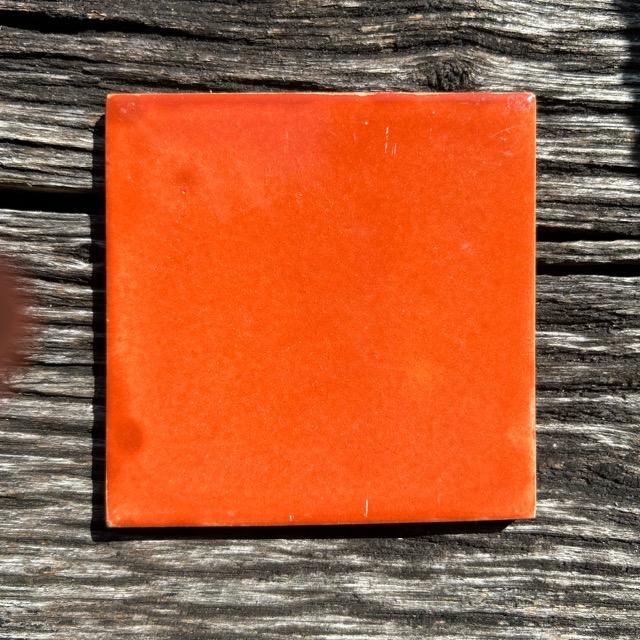 メキシコタイル オレンジ コースター 鍋敷き DIY モザイクタイル 柄