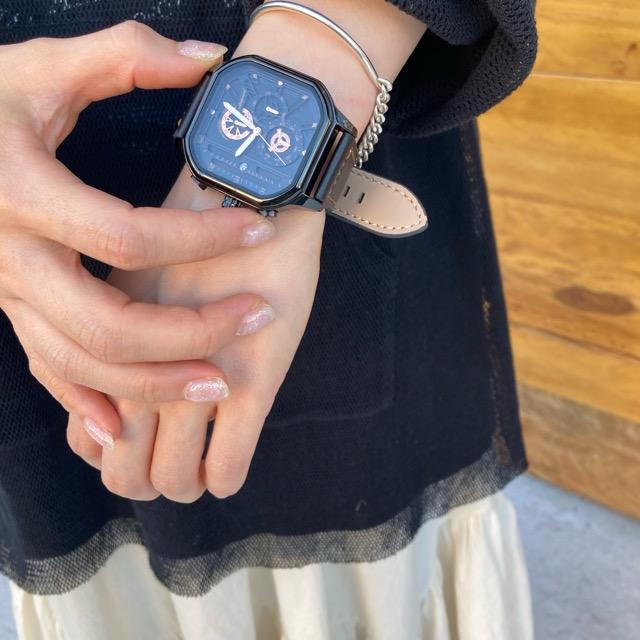 スタート＆ストップスクエアウォッチ 全3色 ファッション アクセサリー 