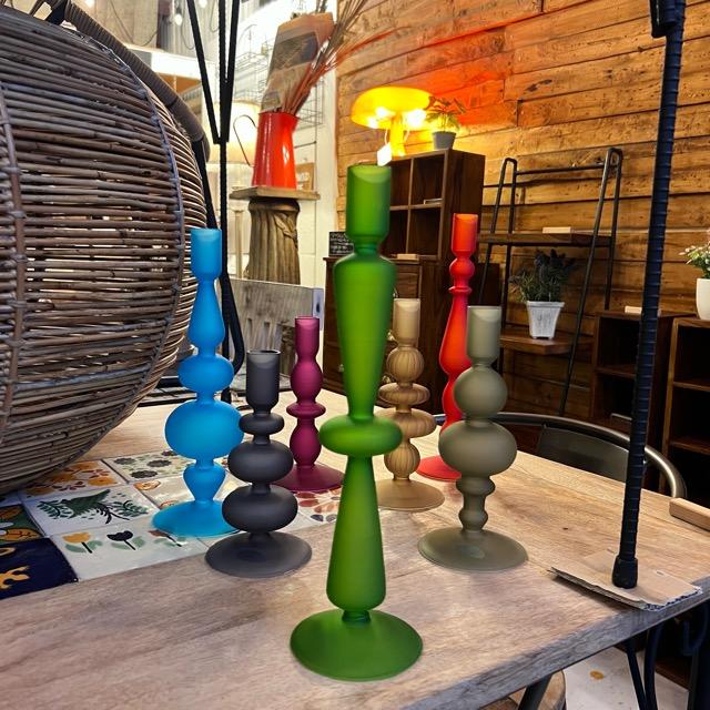 フラワー＆キャンドルベース　green　全8種類　フラワーベース　キャンドルベース　ガラススタンドベース　花瓶　1輪挿し |  | 07