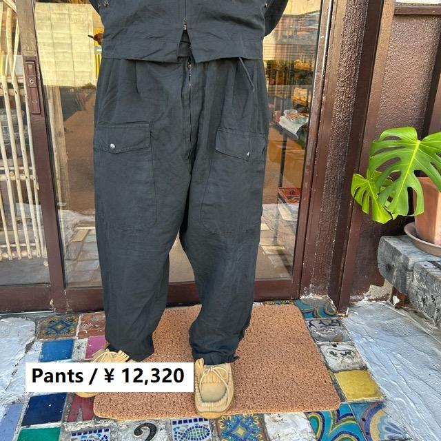 イタリア A.M.I フィールドパンツ グレー 黒染め 52号 ファッション 