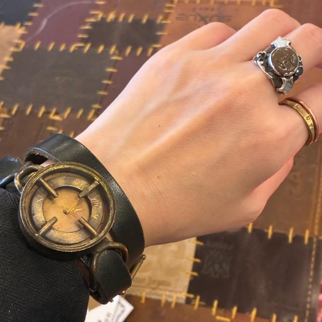 Made to order】Brass and leather handmade watch misa no5 BK