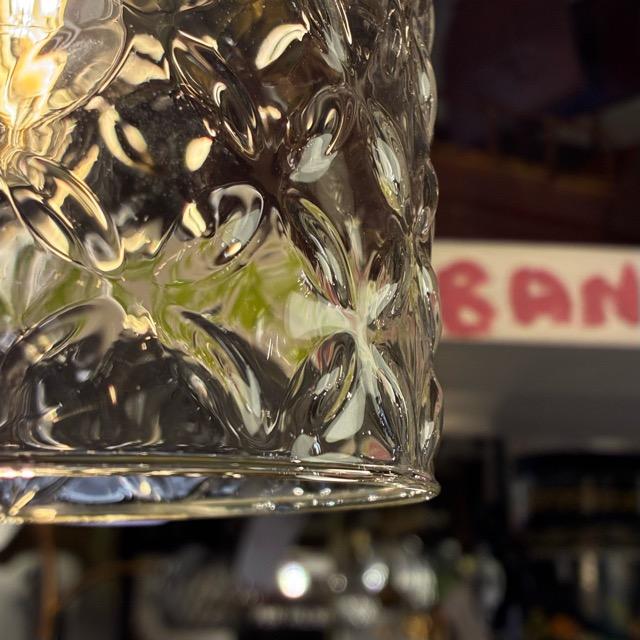 Brass socket glass shade pendant lamp Flower ブラスソケットガラスペンダントランプ フラワー 真鍮 ライト 照明 アクセントランプの画像