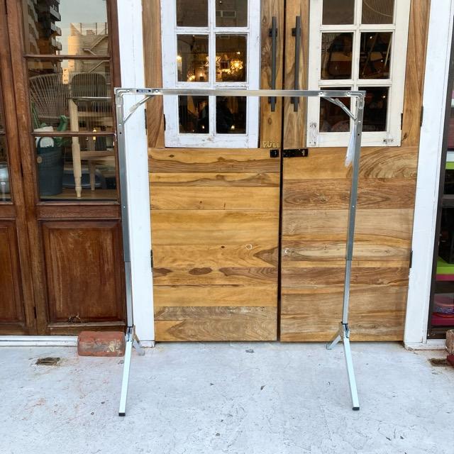 エキシビション フォルダブルハンガーラック シルバー コートハンガー