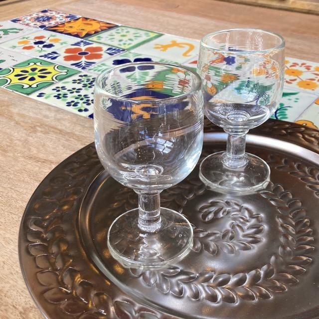 イランガラス 手吹きのワイングラス コップ ウォーターグラス 手