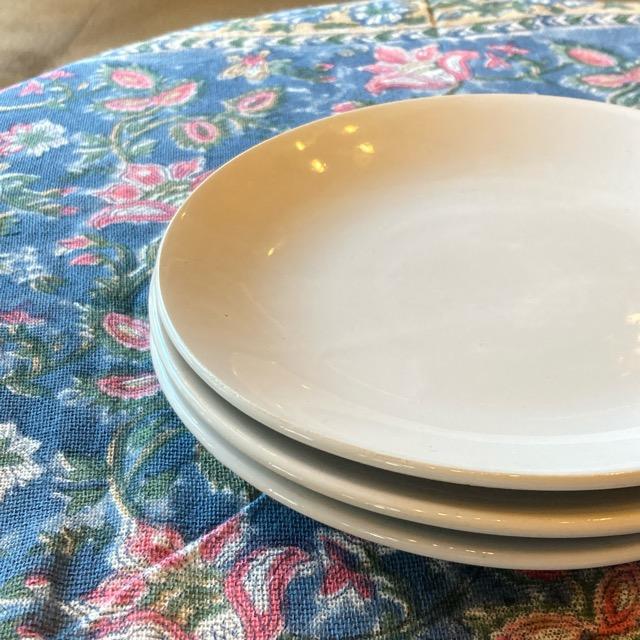 インド SAMRAT 白い丸皿 18cm 平皿 中皿 ディナープレート 和食 洋食