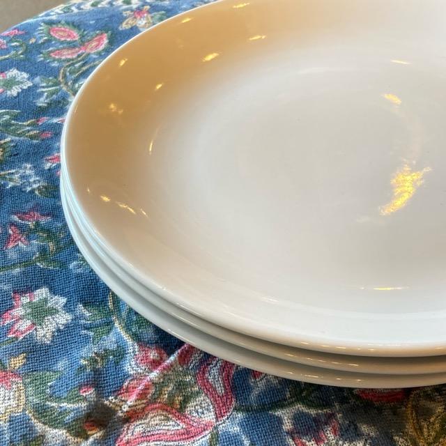 インド SAMRAT 白い丸皿 26cm 平皿 大皿 ディナープレート 和食 洋食