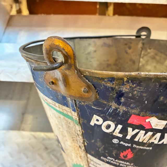 インド　リサイクルアイアンバスケット　L　RECYCLED BUCKET　アイアン製バケツ　ガーデニング　ゴミ箱　鉢カバー　アソート　プランターカバー　 |  | 04