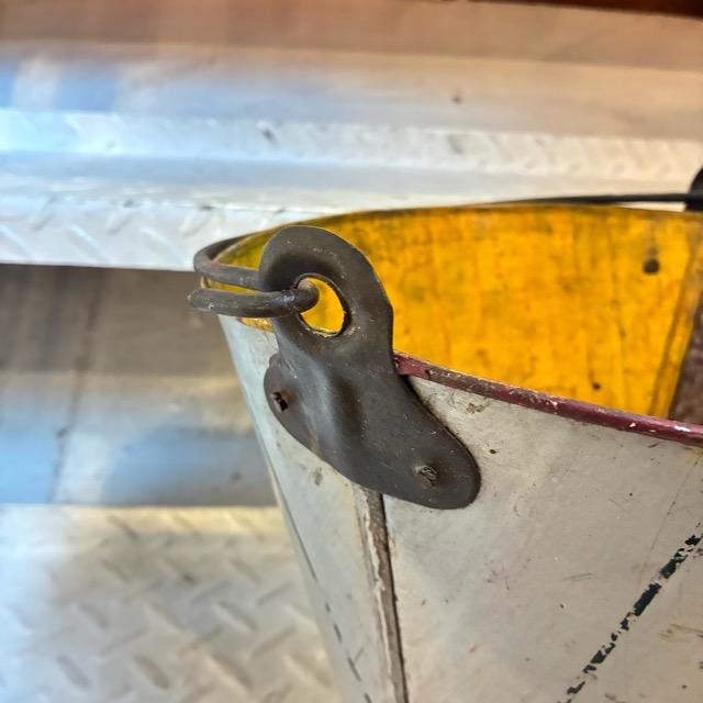 インド　リサイクルアイアンバスケット　M　RECYCLED BUCKET　アイアン製バケツ　ガーデニング　ゴミ箱　鉢カバー　アソート　プランターカバー　 |  | 04