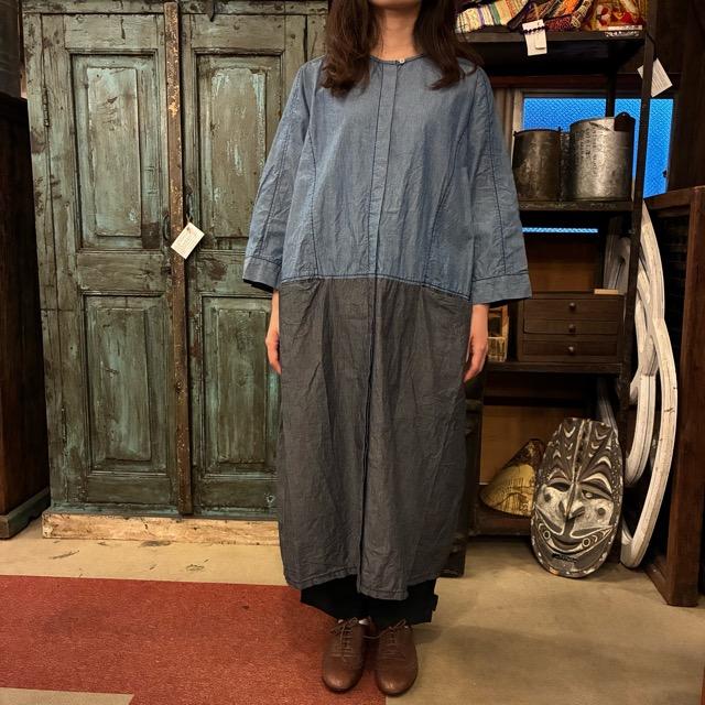 homspunネイビー ロングワンピース homspunネイビー ロングワンピース homspunネイビー ロング