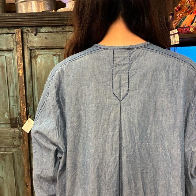 homspunネイビー ロングワンピース abracadabra_b6-homspun-252-1644-1