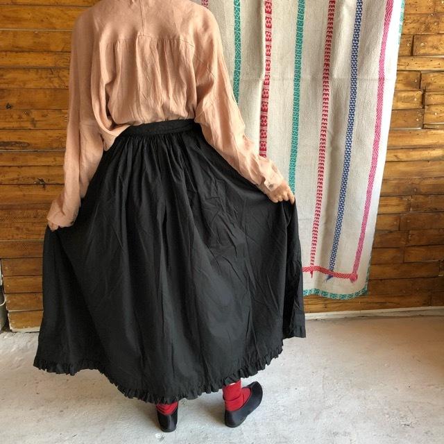 wonnyribbon ブラックフリルスカート ペタルフリルスカート(ブラック) - seventen