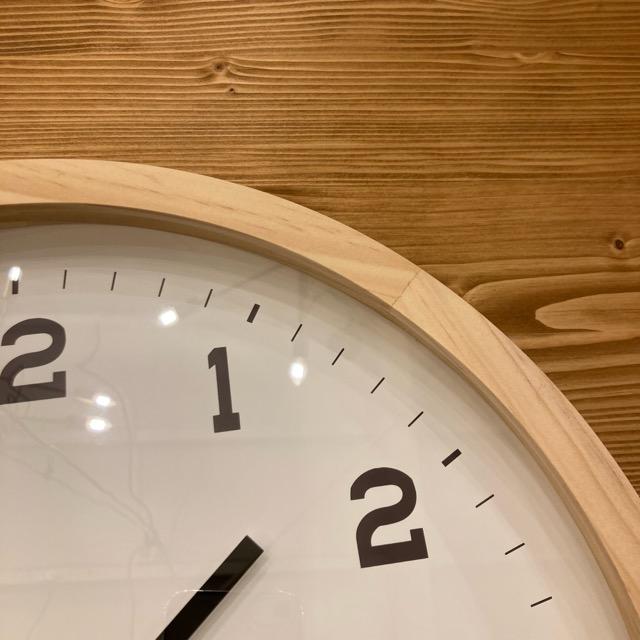 ナチュラルウッドウォールクロック　35cm　ナチュラル　アイナ　スタンドクロック　掛け時計　天然木　スイープムーブメント　寝室　シンプル |  | 04