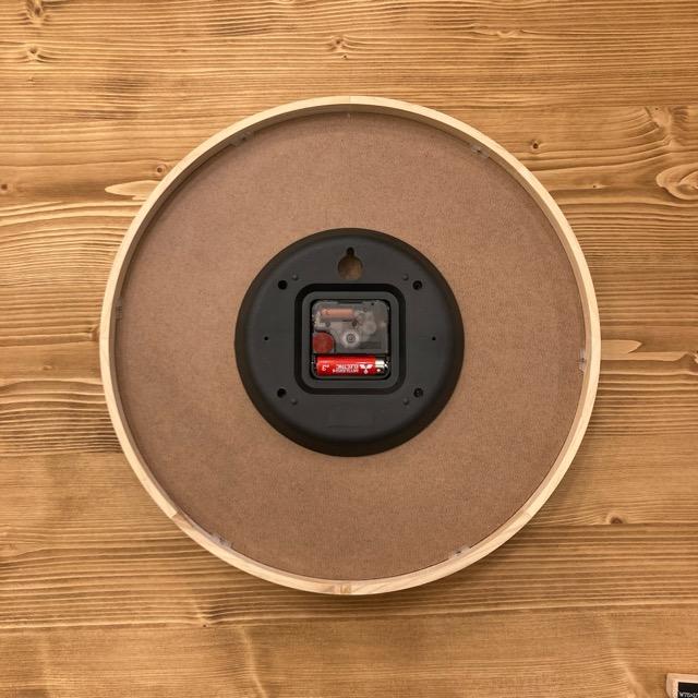 ナチュラルウッドウォールクロック　35cm　ナチュラル　アイナ　スタンドクロック　掛け時計　天然木　スイープムーブメント　寝室　シンプル |  | 05