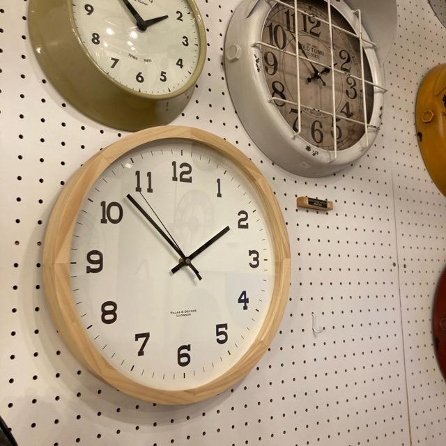 ナチュラルウッドウォールクロック　35cm　ナチュラル　アイナ　スタンドクロック　掛け時計　天然木　スイープムーブメント　寝室　シンプル |  | 07