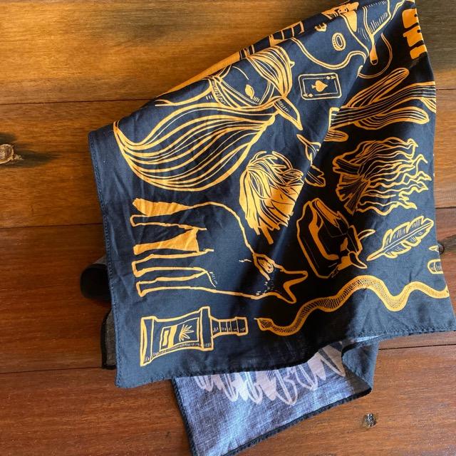TOPANGA accessory ワンウォッシュコットンバンダナ　WILD WEST ブラック |  | 02