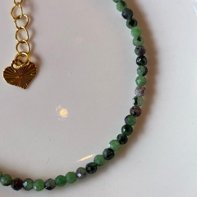 TOPANGA Jewelry ミニジェムブレスレット エメラルド ルビー グリーン 