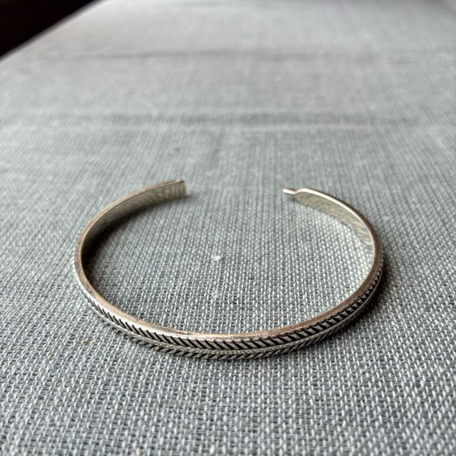 TOPANGA Jewelry フェザーバングル ブレスレット シルバー