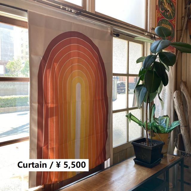 TOPANGA Fabric レトロテキスタイルカーテン 70×100cm トラック