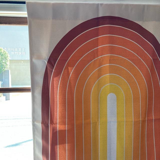 TOPANGA Fabric レトロテキスタイルカーテン 70×100cm トラック