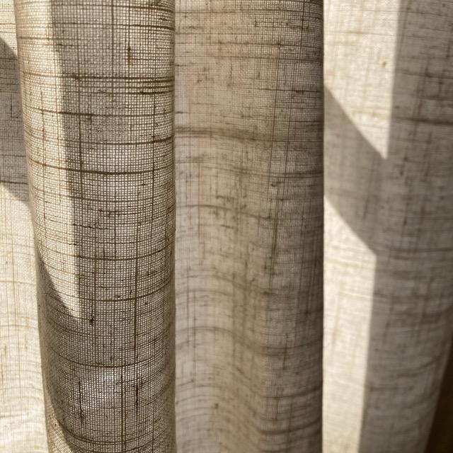 TOPANGA Fabric ナチュラルリネンカーテン 100×180cm 間仕切り
