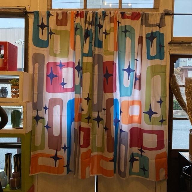 TOPANGA Fabric タペストリーカーテン 140×176cm レトロ ヴィンテージ
