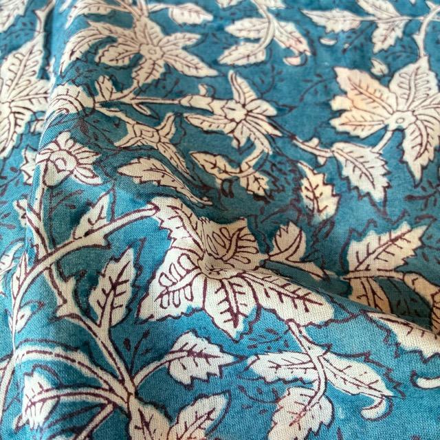 TOPANGA Homefurnishing India Block print curtain Blue D 110×180cm |  | 02