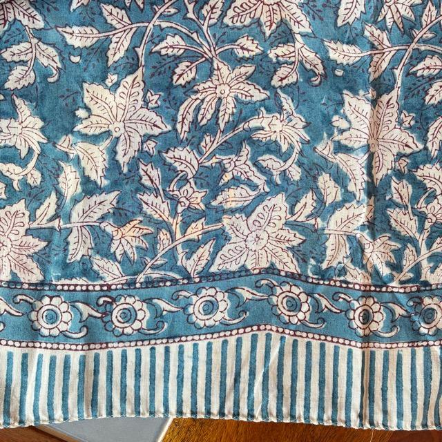 TOPANGA Homefurnishing India Block print curtain Blue D 110×180cm |  | 03