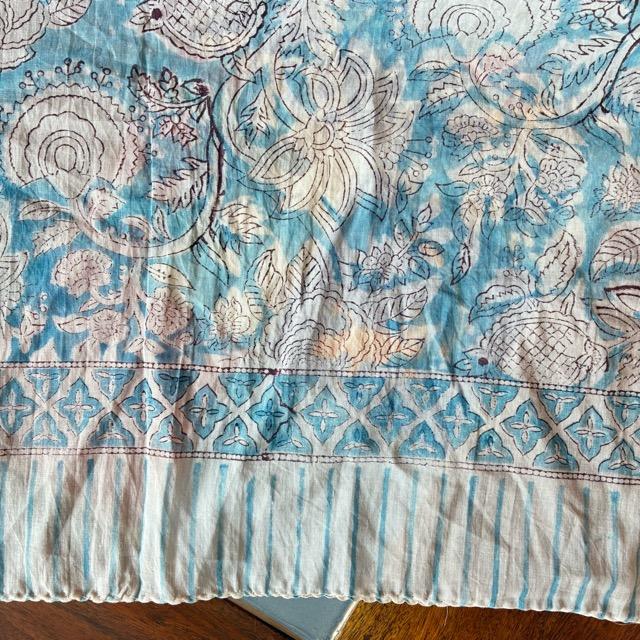 TOPANGA Homefurnishing India Block print curtain Blue F 110×180cm |  | 02