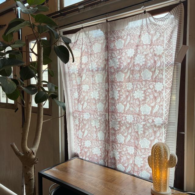 TOPANGA Homefurnishing India Block print curtain Warm F 110×180cm |  | 06