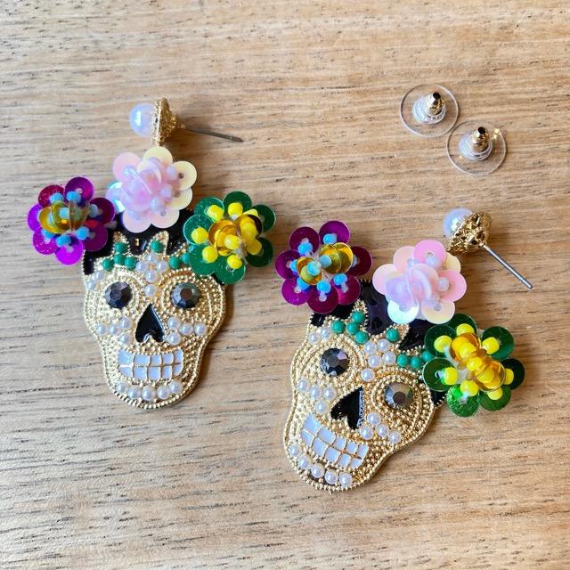 TOPANGA Jewelry デコレーションフラワーカラベラピアス