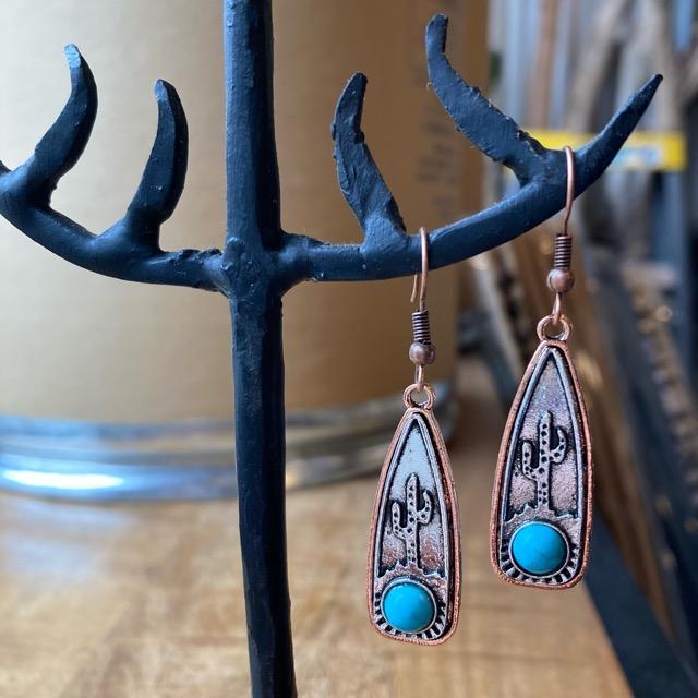 TOPANGA Jewelry ボヘミアンターコイズピアス Wasteland ジュエリー 