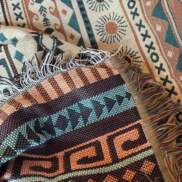 TOPANGA Homefurnishing Tribal throwket C 130×160cm Ivory |  | 04