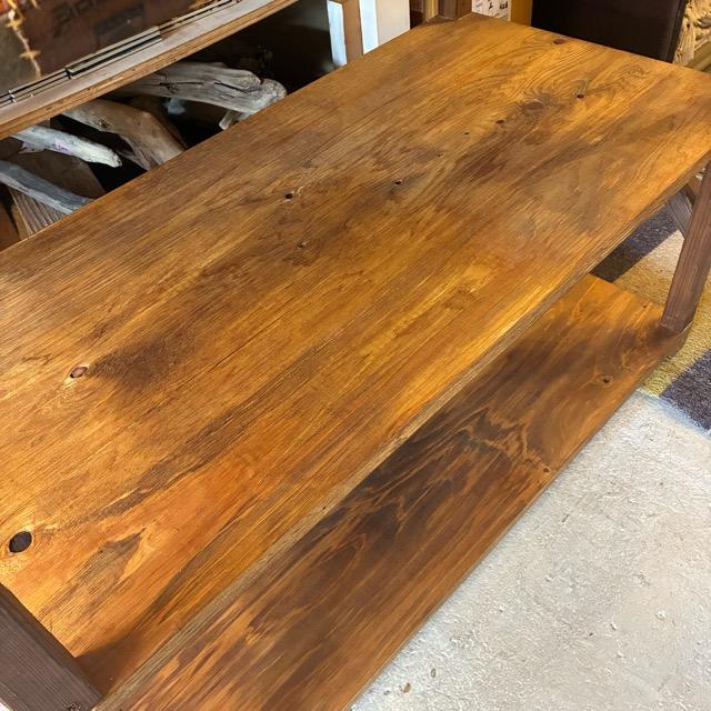 TOPANGA　Furniture　Old Wood＆Leather Patchwork 3-Tier Shelf【店頭受取専用商品】 |  | 06