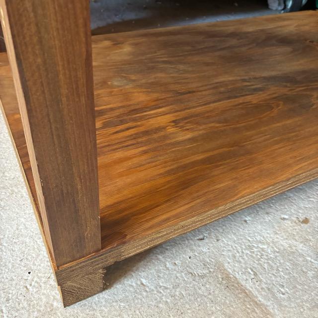 TOPANGA　Furniture　Old Wood＆Leather Patchwork 3-Tier Shelf【店頭受取専用商品】 |  | 07