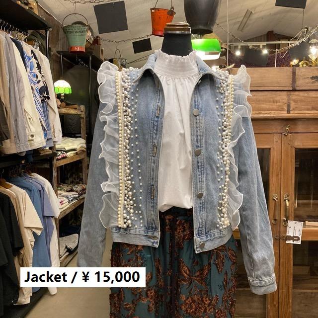 Topanga Lady's デコレーションデニムジャケット Sサイズ M Topanga Lady's デコレーションデニムジャケット Sサイズ M