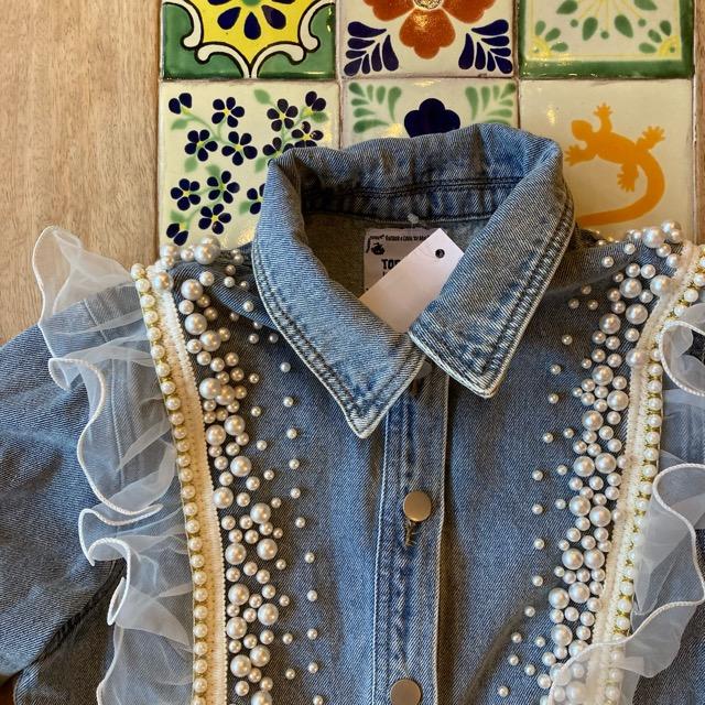 Topanga Lady's デコレーションデニムジャケット Sサイズ M Topanga Lady's デコレーションデニムジャケット Sサイズ M