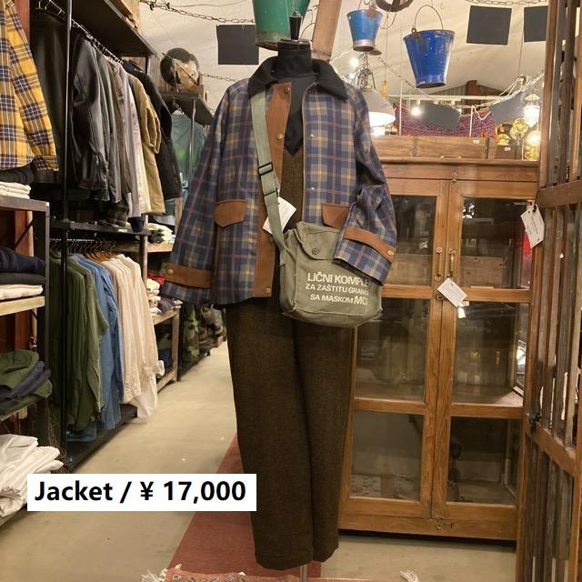 TOPANGA Lady's タータンチェックハンティングジャケット グリーン