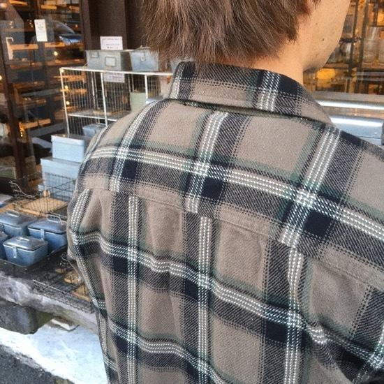 TOPANGA Men's フランネルチェックシャツジャケット カーキ : 輸入雑貨