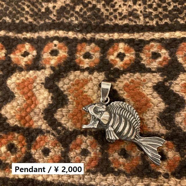 TOPANGA Jewelry アンデッドフィッシュペンダントトップ スカル