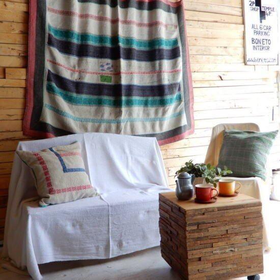 ✴︎ヴィンテージカンタキルト　ラリーキルト　マルチカバー✴︎ ORIENTAL KANTHA ヴィンテージ カンタキルト ラリーキルト