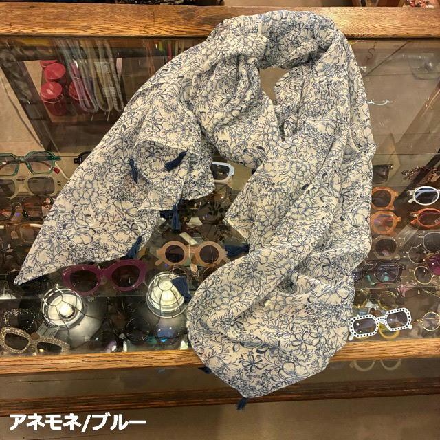 TOPANGA Accessory　スムースタッセルビッグストール 全3種　グリーン　ブルー　スカーフ　ショール　マフラー　大判ストール　羽織　薄手　フリンジ　冷房対策 |  | 03