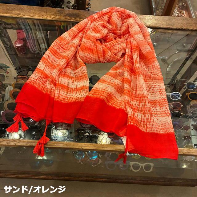 TOPANGA Accessory　スムースタッセルビッグストール 全3種　ブルー　ブラック　スカーフ　ショール　マフラー　大判ストール　羽織　薄手　フリンジ　冷房対策 |  | 03