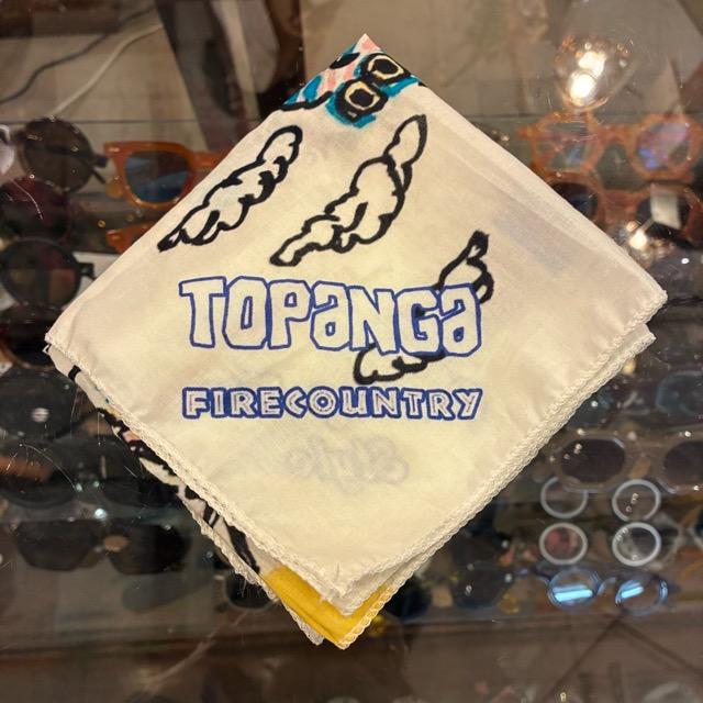 TOPANGA accessory TOPANGA FIRECOUNTRY Bandana LOS ANGELES CALFORNIA　White |  | 01