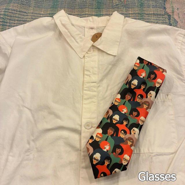 TOPANGA Accessory Art necktie 4type Glasses People Banana Message |  | 01
