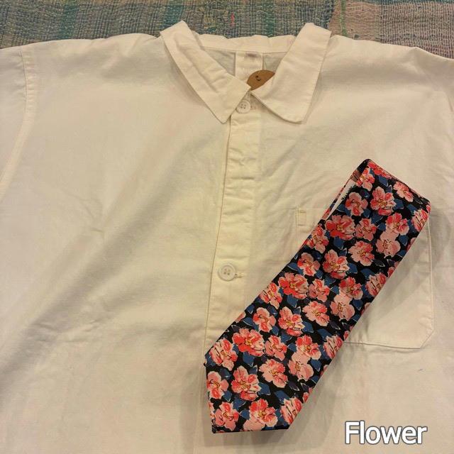 TOPANGA Accessory Art necktie 4type Circle Arabesque Flower Hibiscus |  | 03