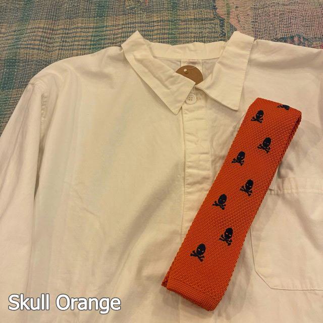 TOPANGA Accessory Embroidery Knit Tie ５type  Fleur-de-lis Skull  Elephant  Bicycle |  | 05