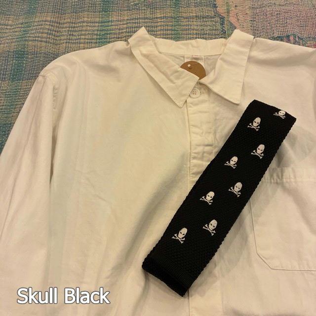 TOPANGA Accessory Embroidery Knit Tie ５type  Fleur-de-lis Skull  Elephant  Bicycle |  | 06