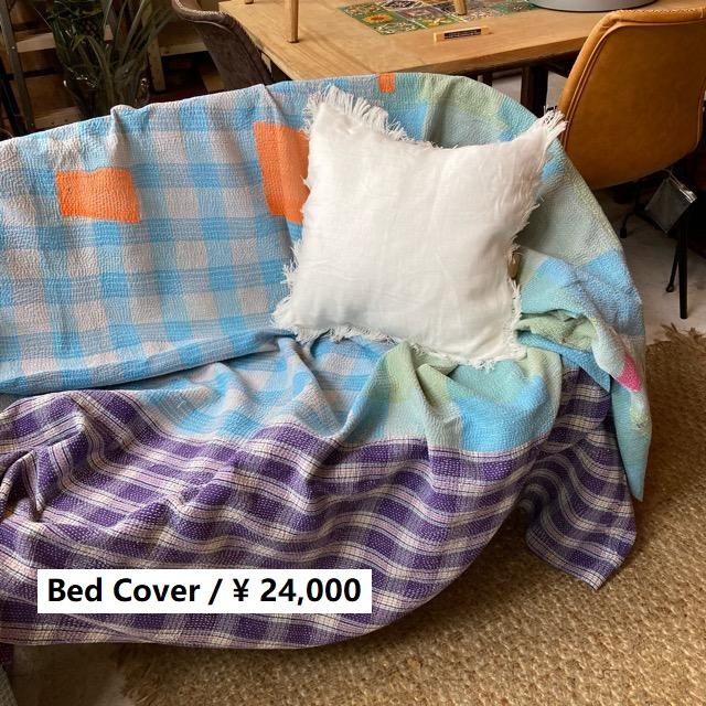 ハンドメイド　キルティング　ベッドカバー　ソファカバー ハンドメイドキルティングベッドカバーソファカバー